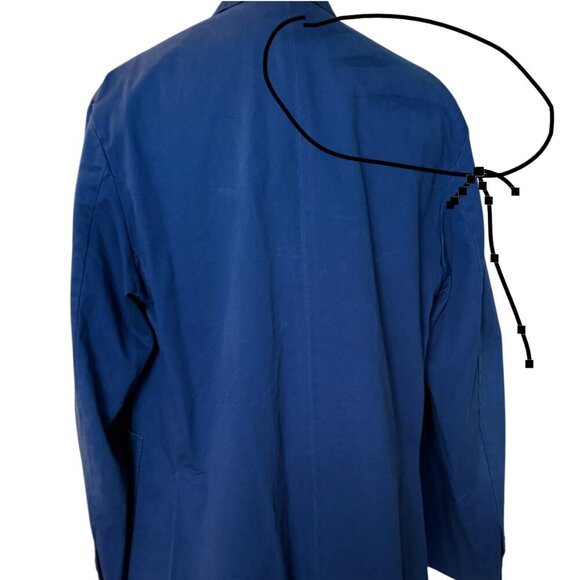 GUCCI MENS 722497 BLUE COTTON MILITARY DRILL JACKET, SIZE 52 (MSRP $2700) - Picture 9 of 16